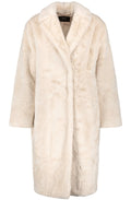 Almond Faux Fur Coat