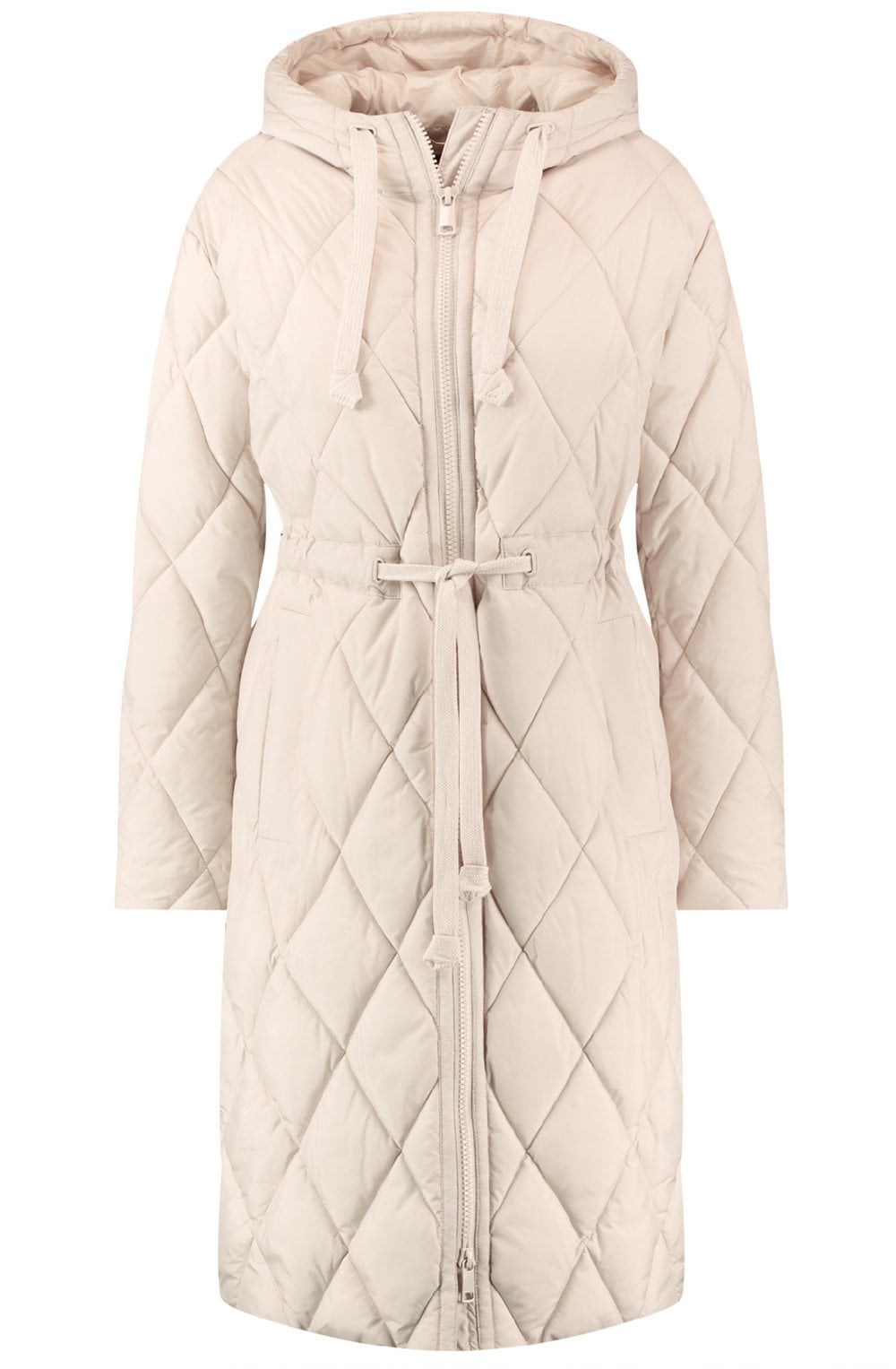 Almond Quilted Coat
