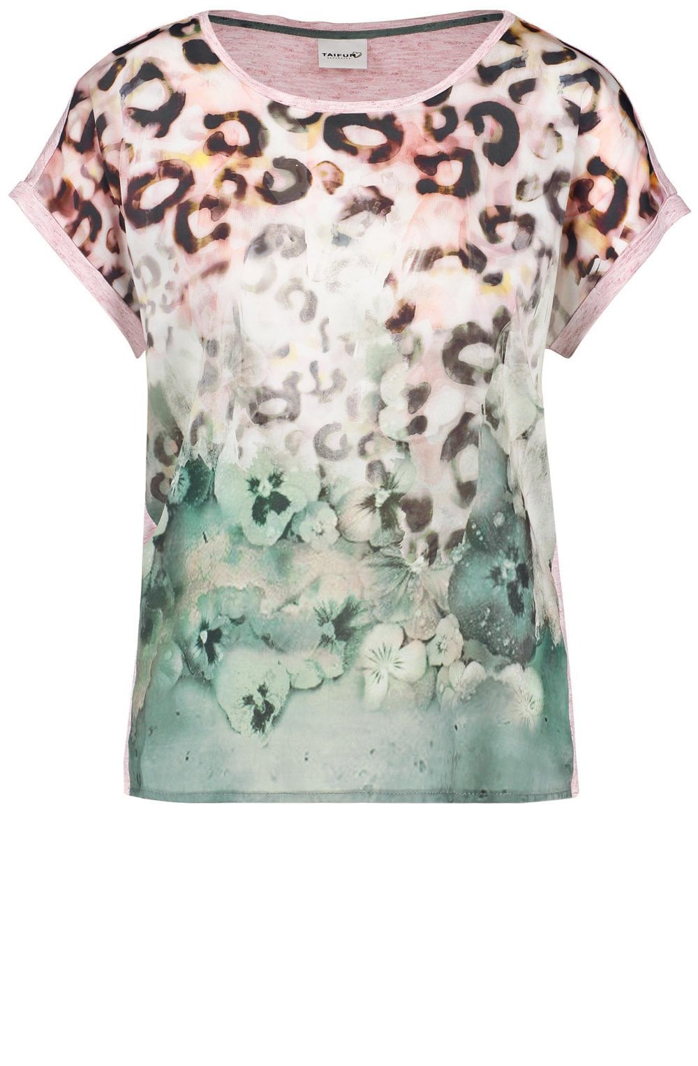 Animal & Floral Print Top