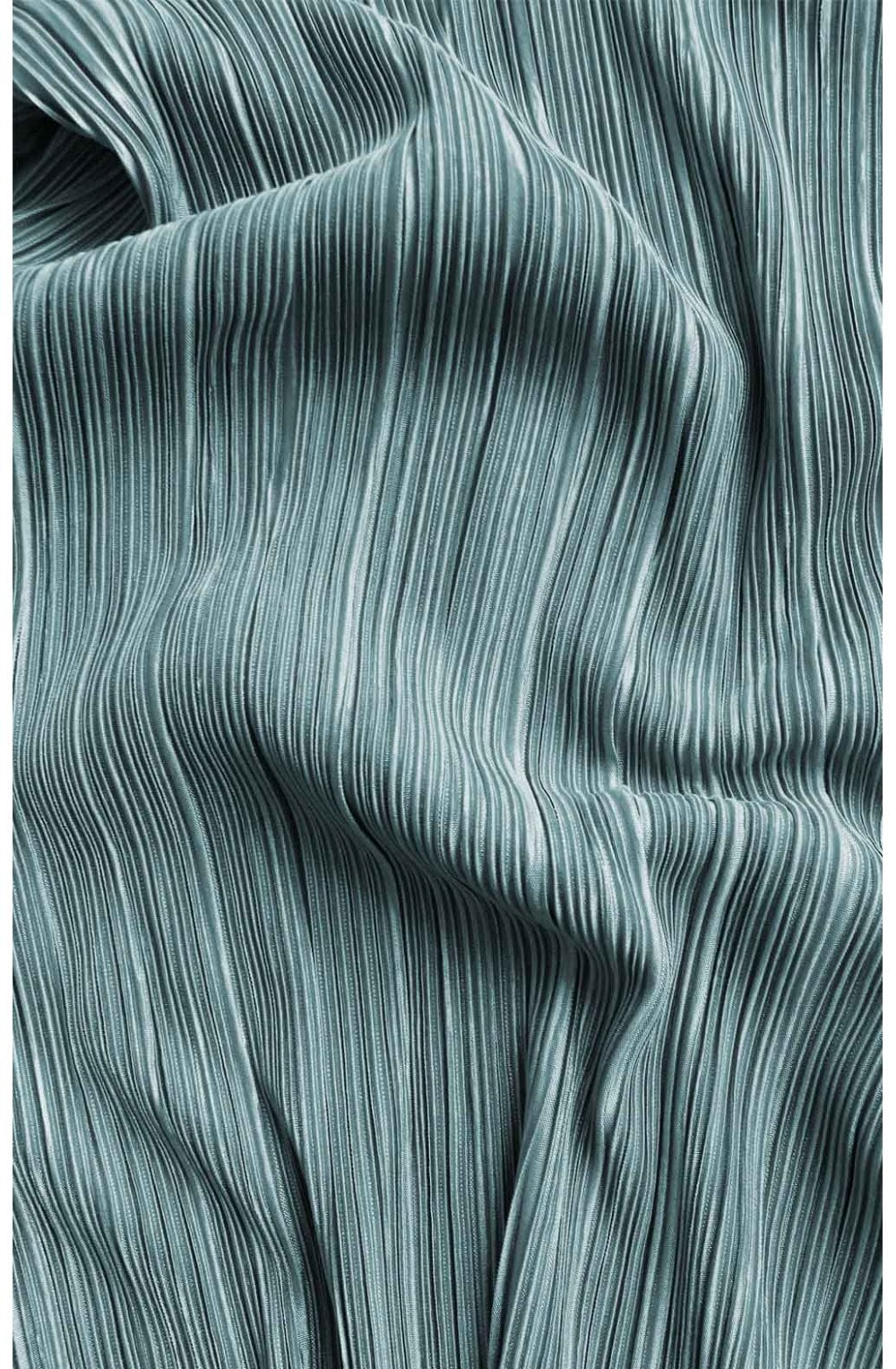 Aqua Textured Ribbed Top