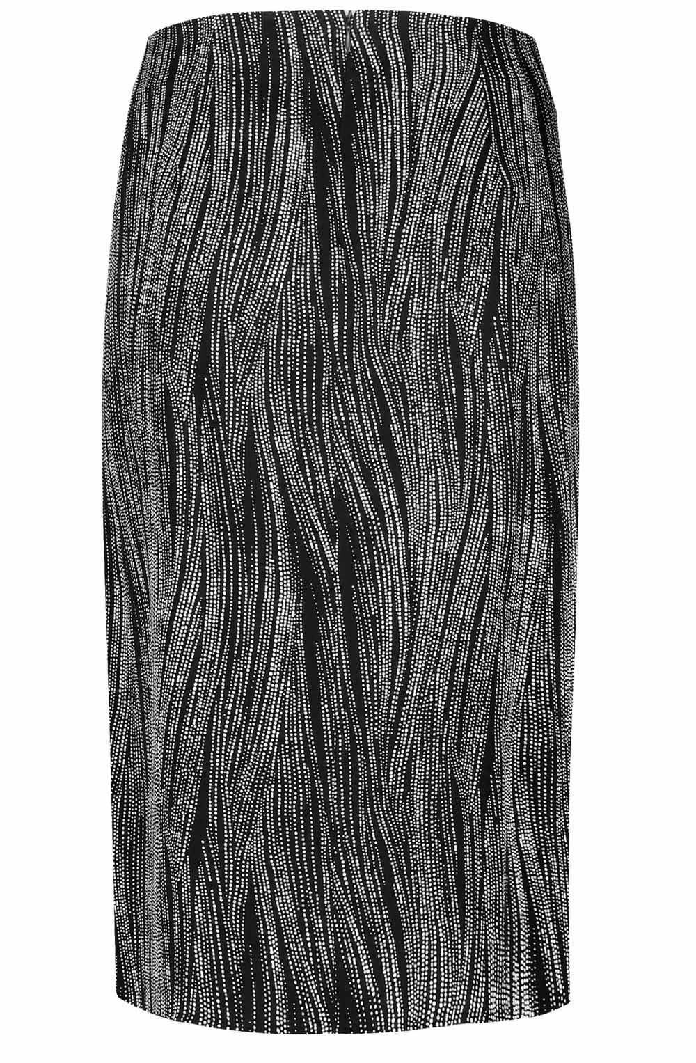 Black and Creme Wrap Over Skirt