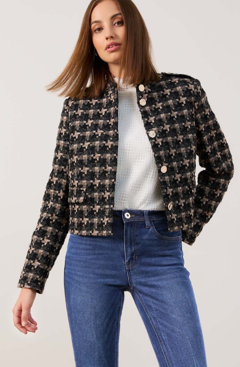 Black and Gold Epaulette Jacket