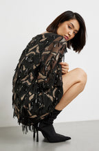 Black and Gold Sequin Dress