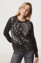 Black and Lurex Fluffy Jumper