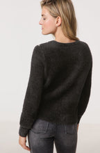 Black and Lurex Fluffy Jumper