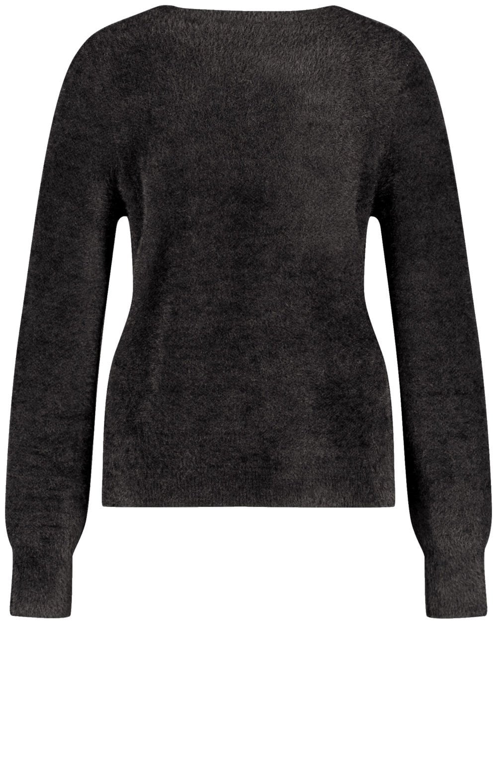 Black and Lurex Fluffy Jumper