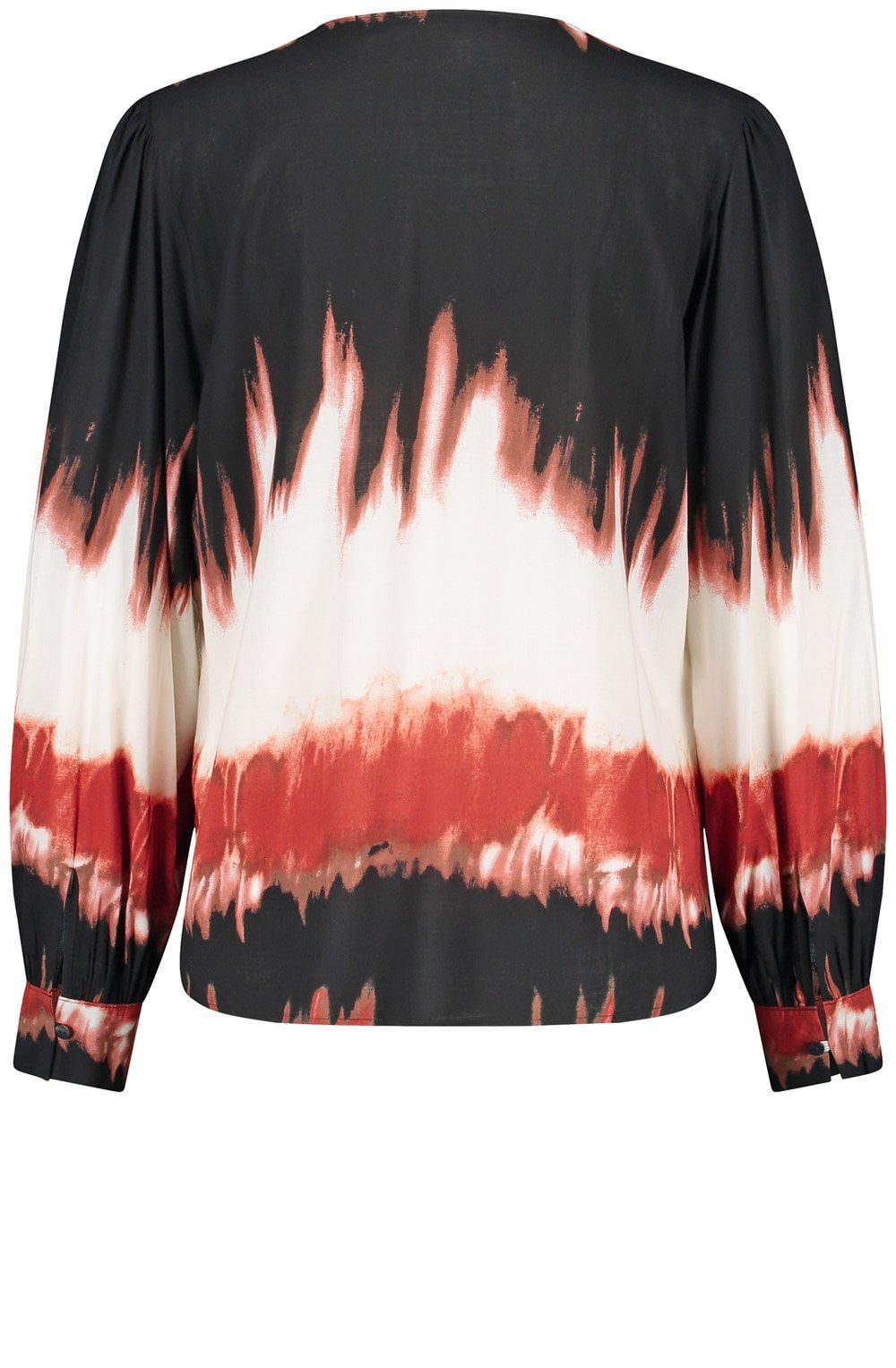 Black and Savannah Flowing Blouse