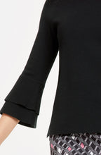 Black Bell Sleeve Top