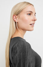 Black Blouse with Pleated Sleeves