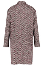 Black Cherry Bouclé Effect Coat