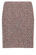 Black Cherry Bouclé Effect Skirt