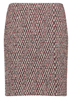 Black Cherry Bouclé Effect Skirt