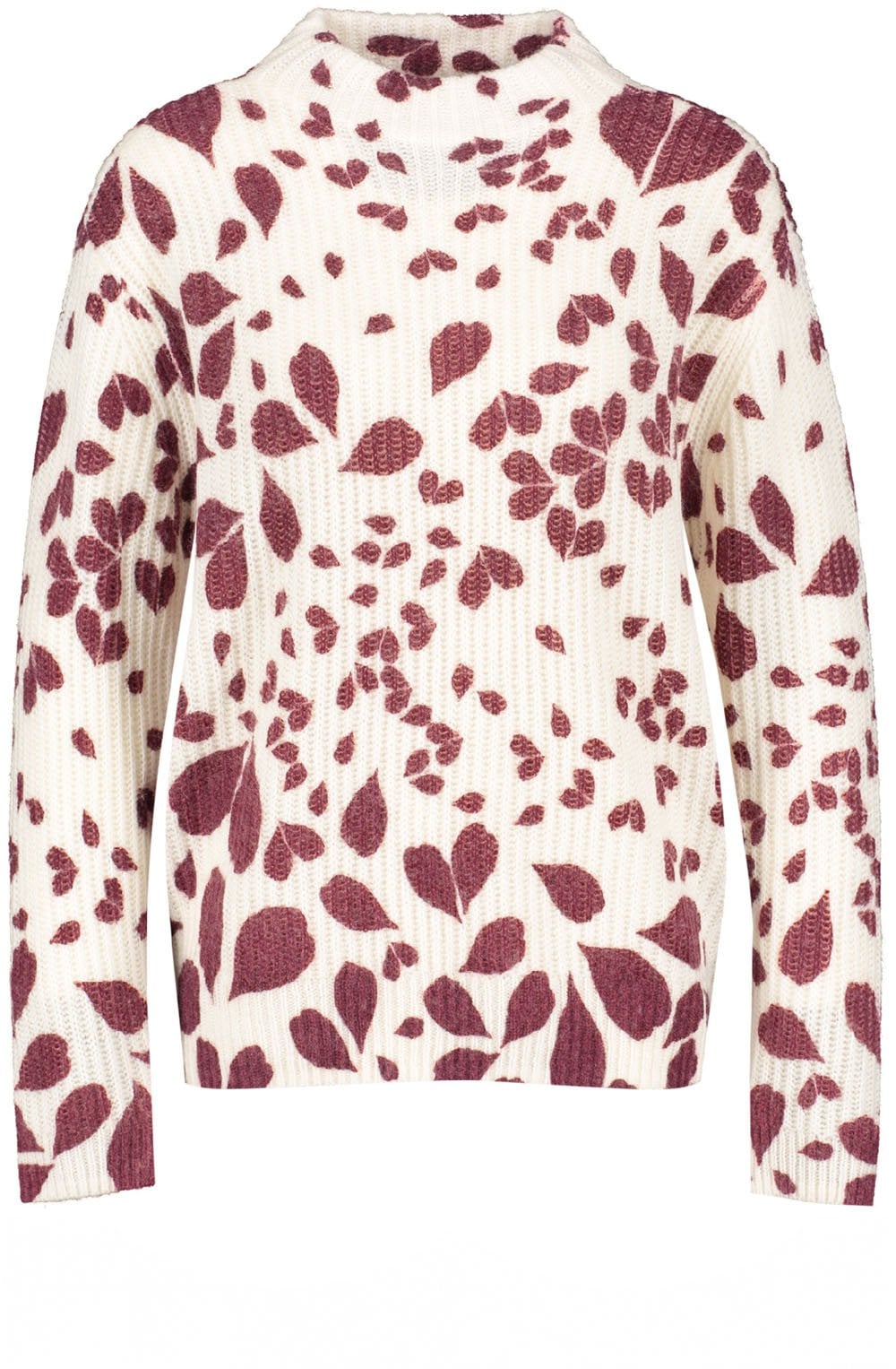 Black Cherry Leaf Print Jumper