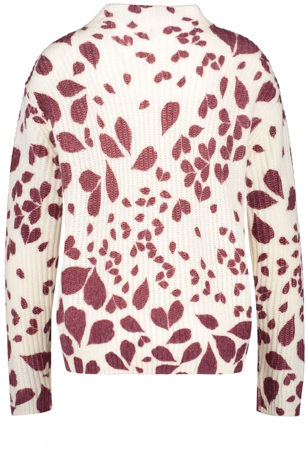 Black Cherry Leaf Print Jumper