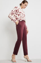 Black Cherry Leaf Print Jumper