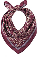 Black Cherry Leaf Print Neckerchief