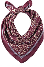Black Cherry Leaf Print Neckerchief