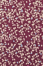 Black Cherry Leaf Print Neckerchief