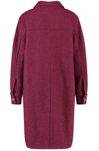 Black Cherry Oversized Wool Blend Shacket