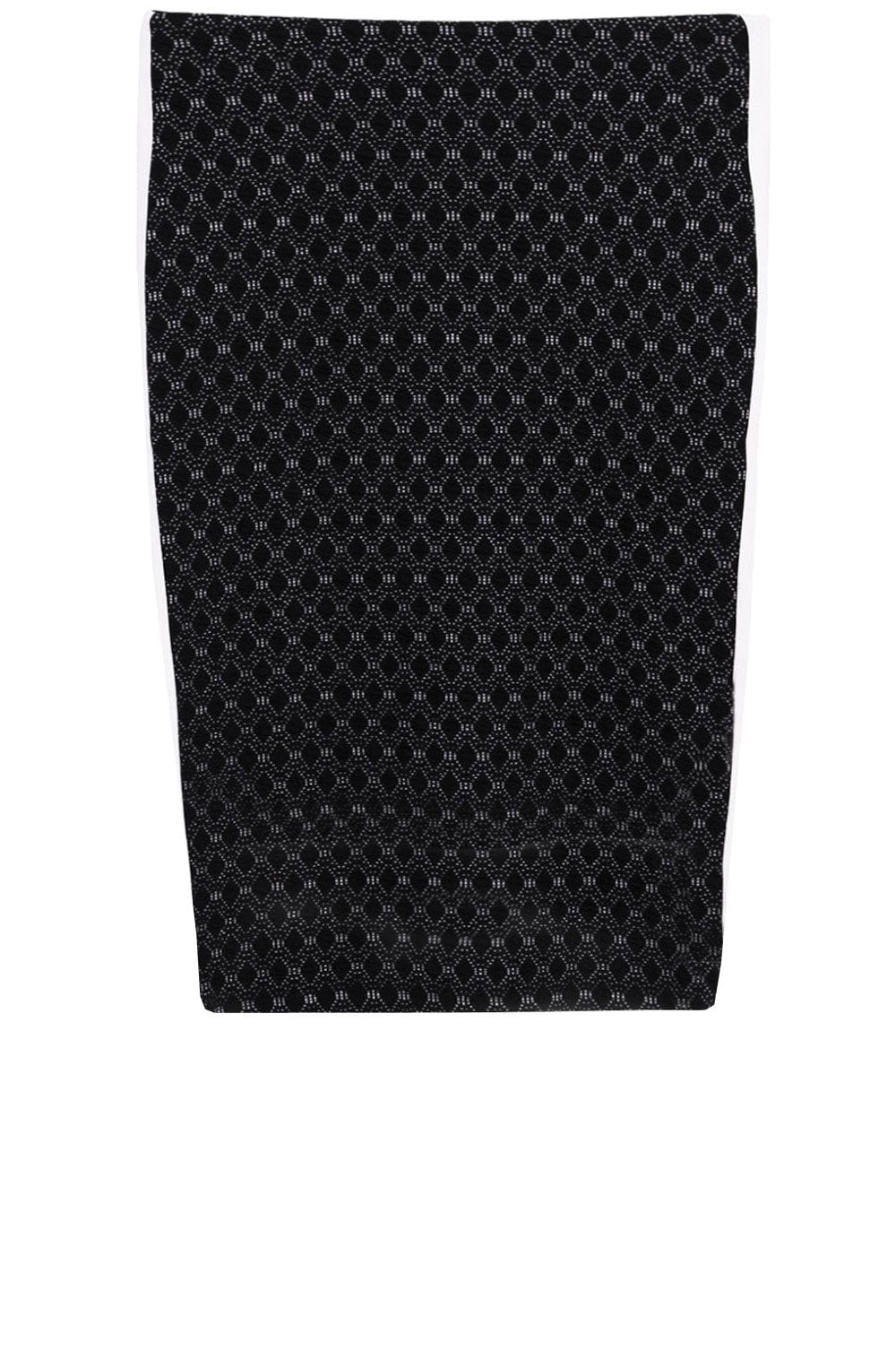 Black Embossed Skirt
