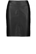 Black Faux Leather Skirt