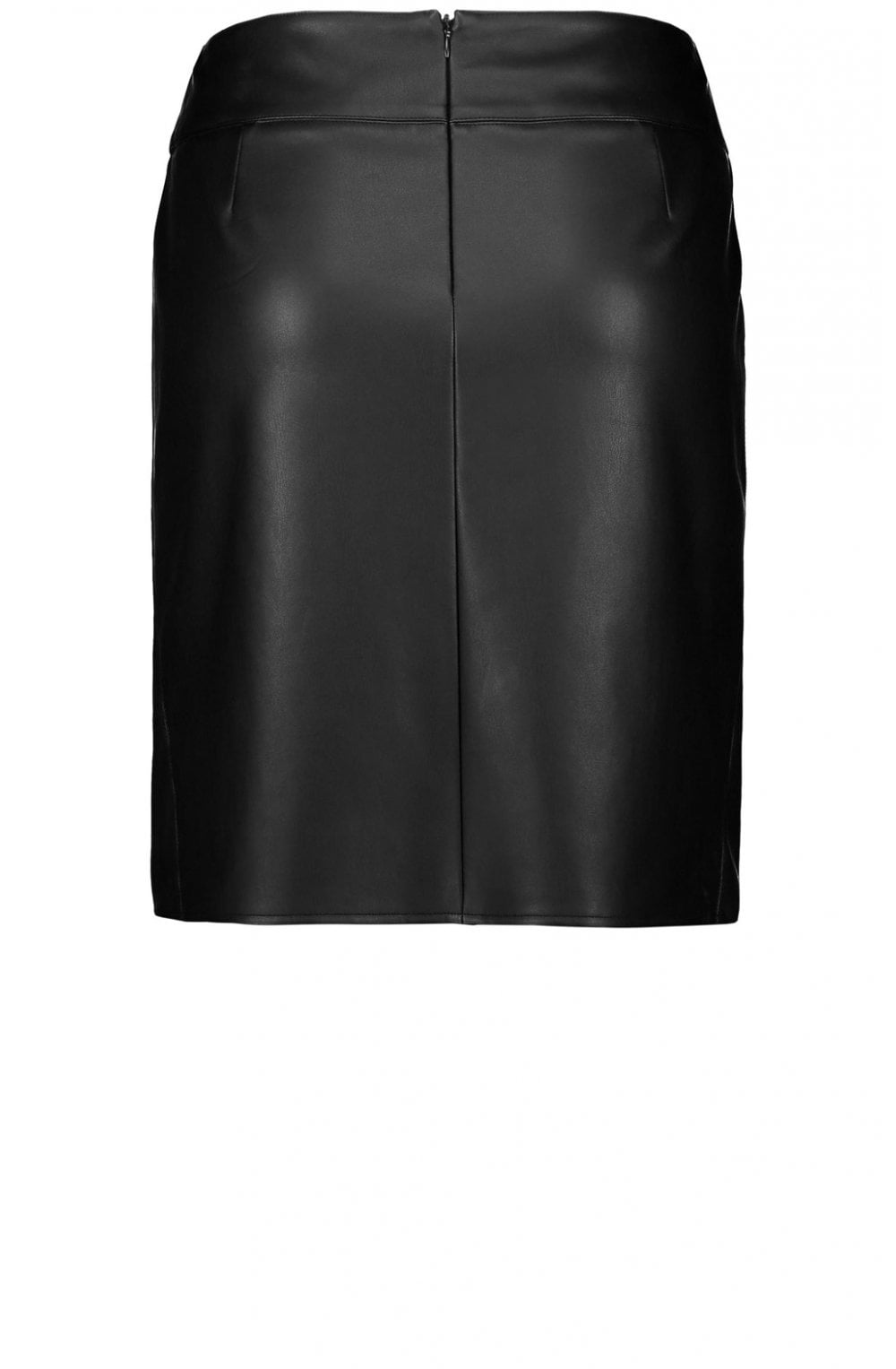 Black Faux Leather Skirt