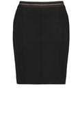 Black Fitted Jersey Skirt