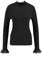 Black Frill Detailed Jumper