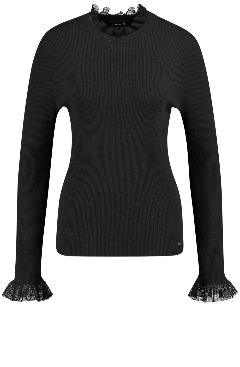 Black Frill Detailed Jumper