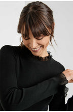 Black Frill Detailed Jumper