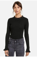 Black Frill Detailed Jumper