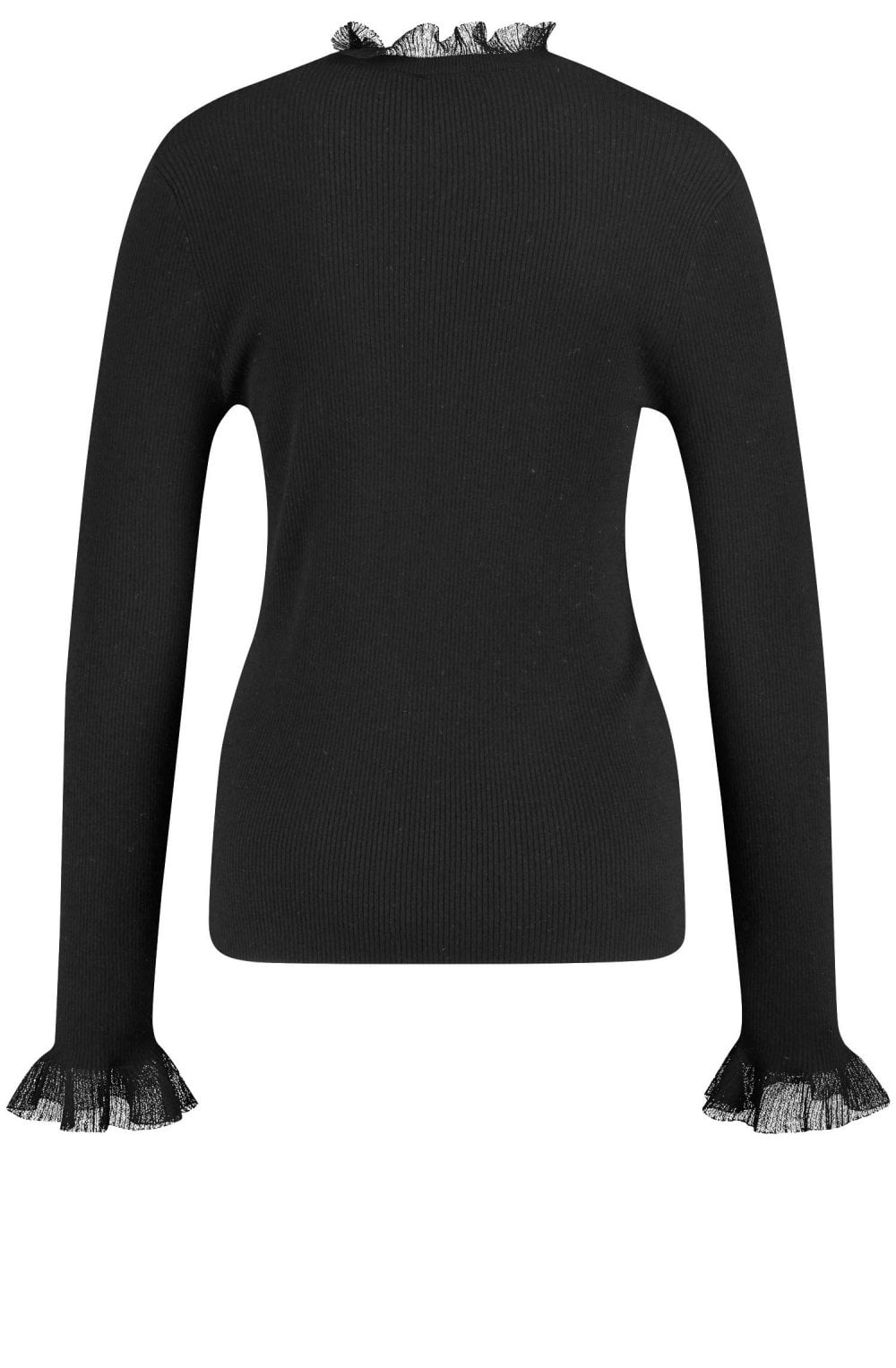 Black Frill Detailed Jumper