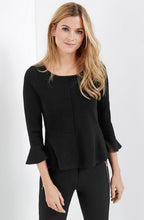Black Frilled Detailed Top