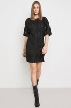 Black Lace and Crochet Detail Dress