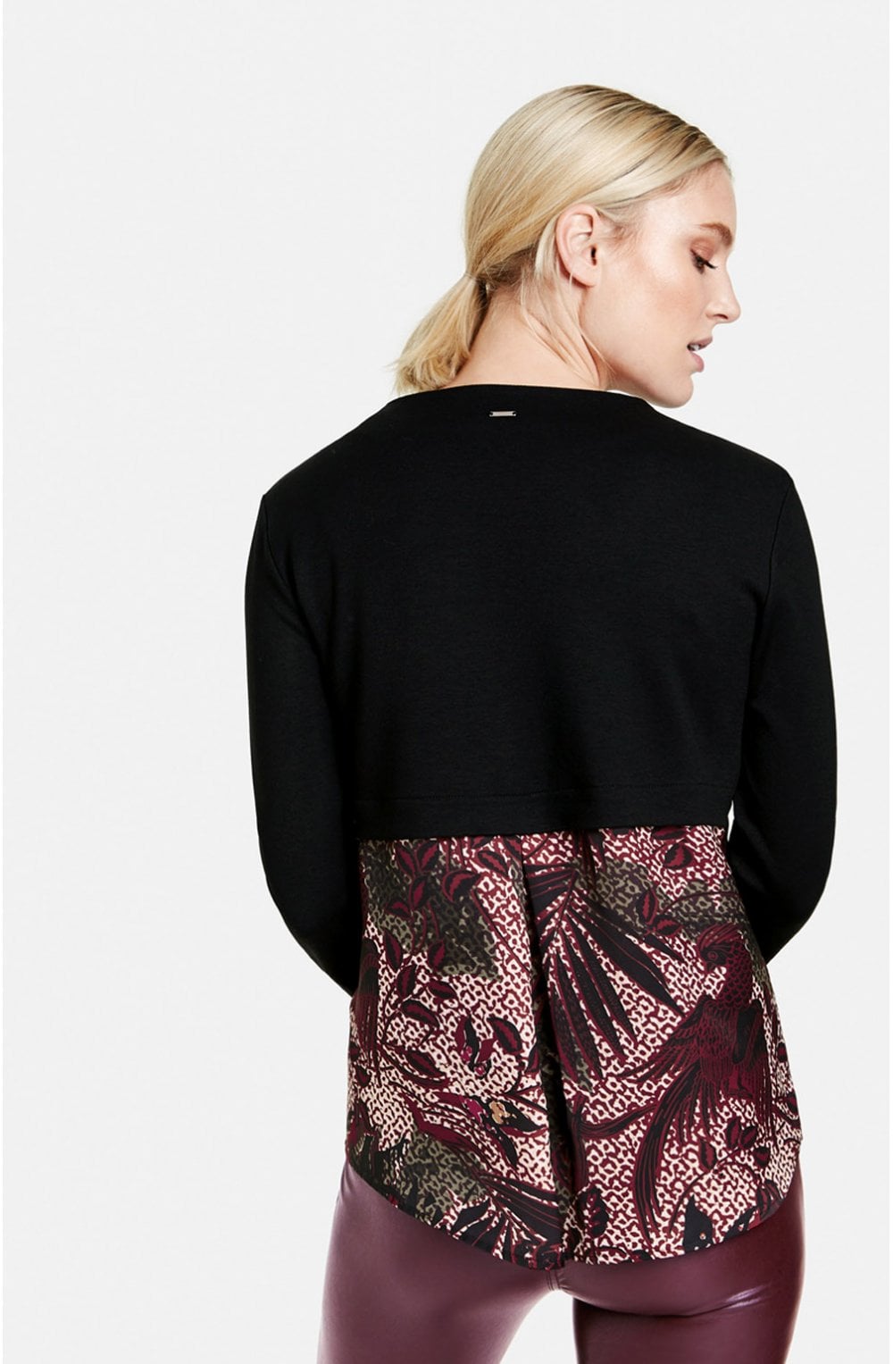 Black Layered Effect Top