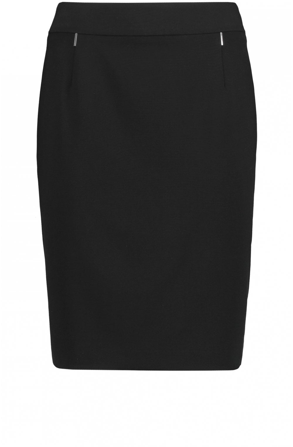 Black Mid Pencil Skirt