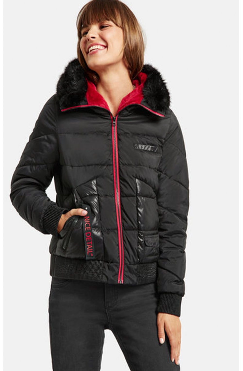 Black Quilted Coat