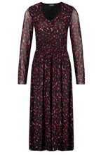 Black & Red Patterned Maxi Dress