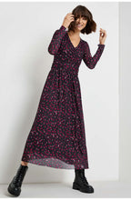 Black & Red Patterned Maxi Dress