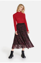 Black & Red Patterned Skirt