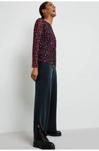 Black & Red Patterned Top