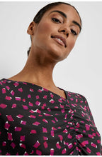Black & Red Patterned Top