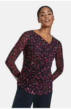 Black & Red Patterned Top