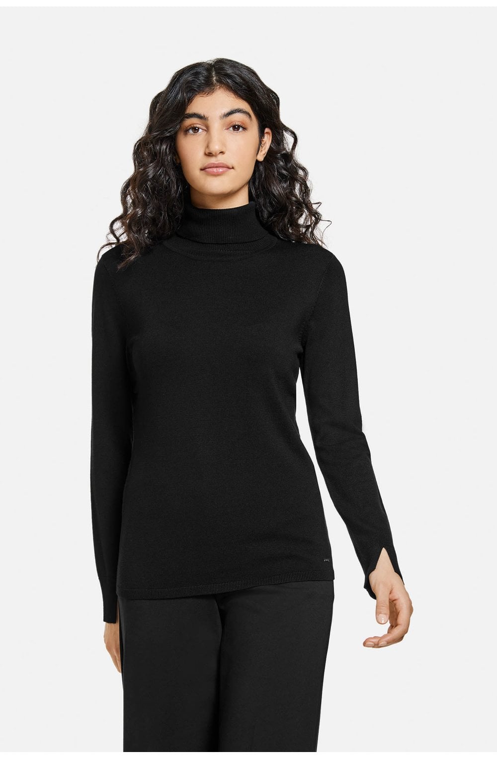 Black Roll Neck Jumper