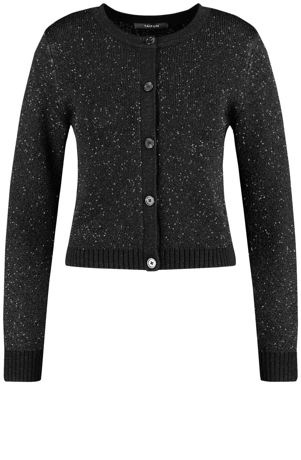 Black Shimmering Cardigan