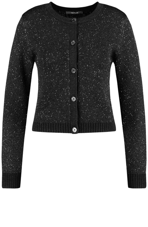 Black Shimmering Cardigan