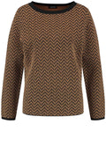 Black & Tan Patterned Jumper
