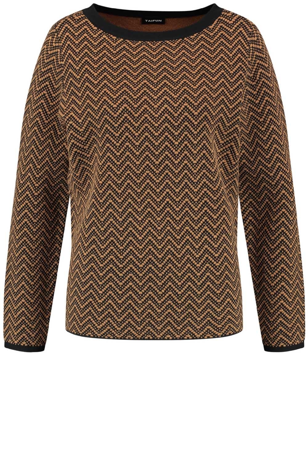 Black & Tan Patterned Jumper