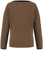 Black & Tan Patterned Jumper