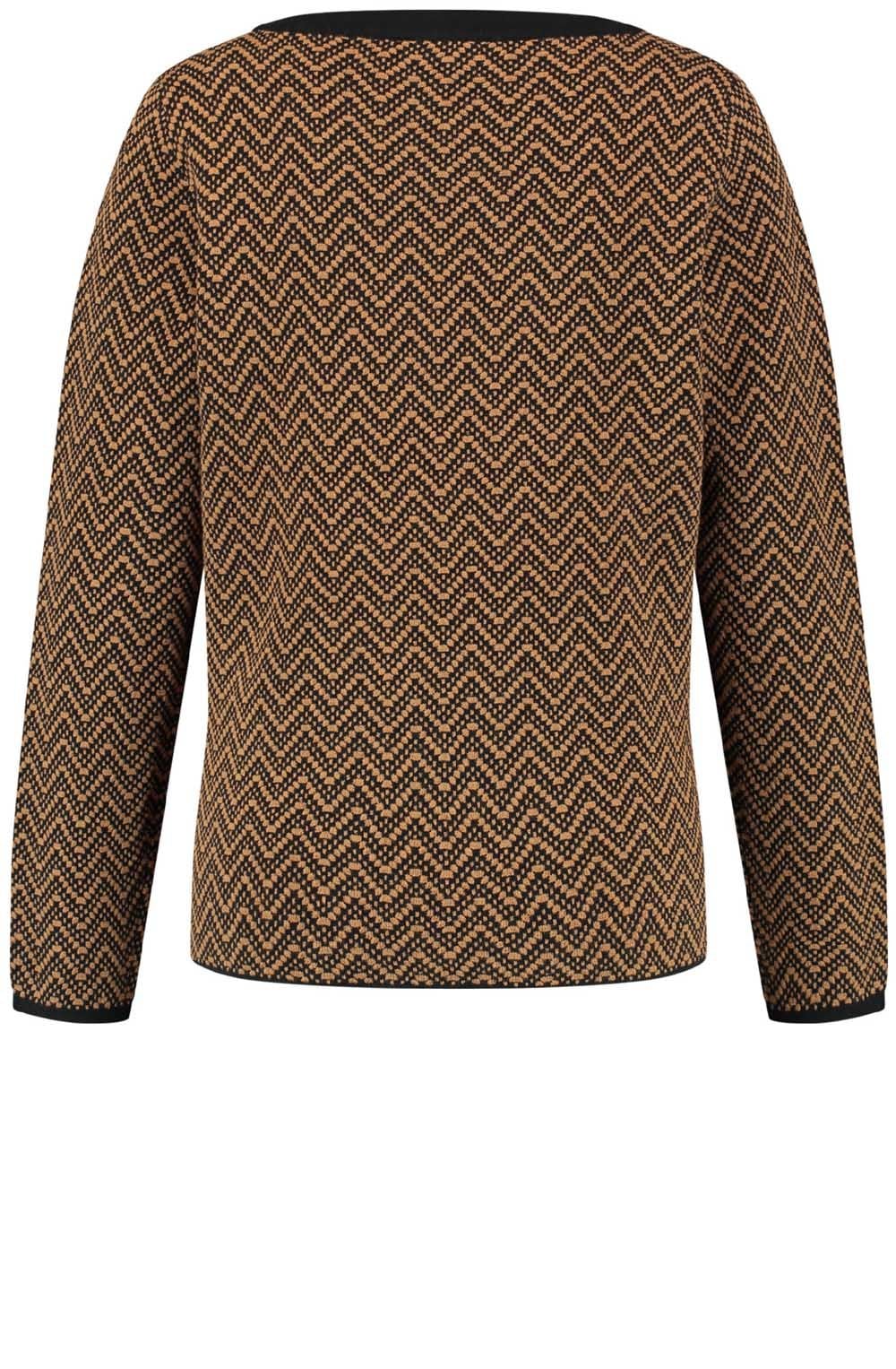 Black & Tan Patterned Jumper